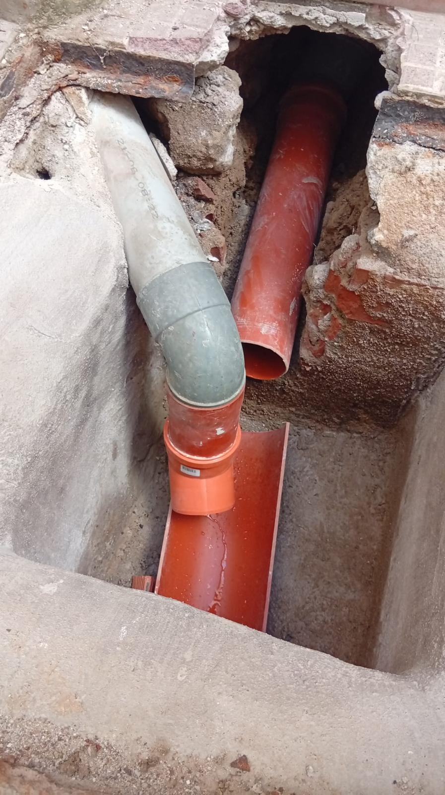 Obras de pocería en Galapagar